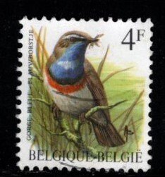 Belgium -  #1222 Birds - Used