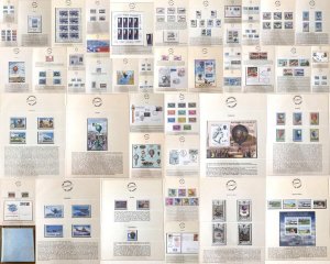 World Aviation Lindner Album Stamps Covers Sheets MNH Used 44 Pages)2.3kg(GM1747