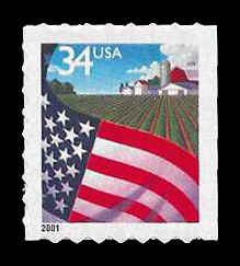PCBstamps US #3495 ATM Sgl. 34c Flag over Farm, MNH, (87)
