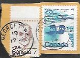 Canada #597 Used stamps on paper.