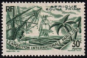 French Equatorial Africa - Scott 28 - Mint-Hinged