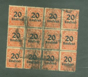 Germany #O30 Block(12) used CV$36.00
