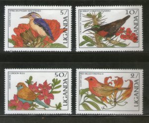 Uganda 1987 Birds Wildlife Fauna Sc 535 4v MNH # 715