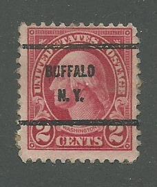 1923 USA Buffalo, NY  Precancel on Scott Catalog Number 554