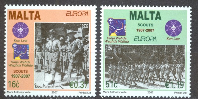 Malta Sc# 1286-1287 MNH 2007 Europa