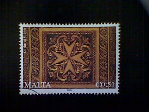 Malta, Scott #1393, used(o), 2009, Symbol of the Knights of Saint John, 0.51e