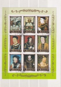 SA18d Korea 1984  Portraits - European Rulers used Souvenir sheet