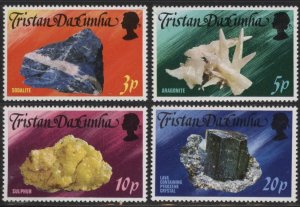 Tristan da Cunha 239-242 (mnh set of 4) minerals (1978)