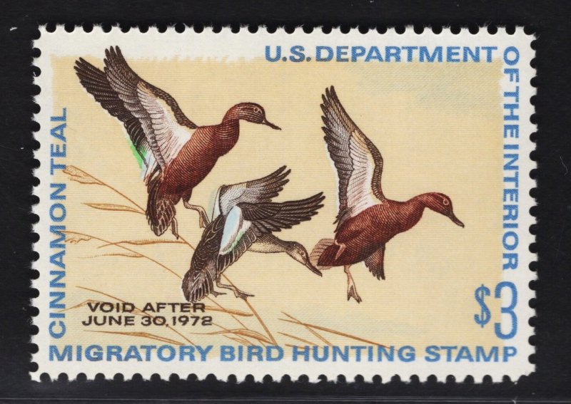 US #RW38 $3 Multicolored Duck Stamp MINT NH SCV $42.5