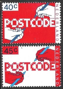 NETHERLANDS 1978 New Postal Code Set Sc 574-575 MNH