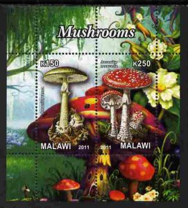 MALAWI - 2011 - Mushrooms #3 - Perf 2v Sheet - MNH - Private Issue