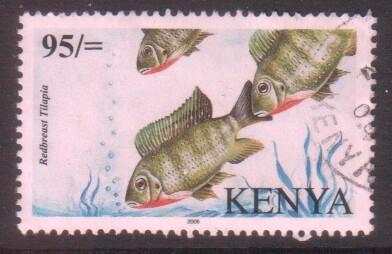 Kenya 2006 95sh Tilapia Fishes V.F.Used