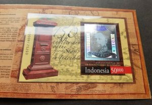 Indonesia 150th First Stamp 2014 Postbox Folder Set MNH *Hologram *cert *unusual