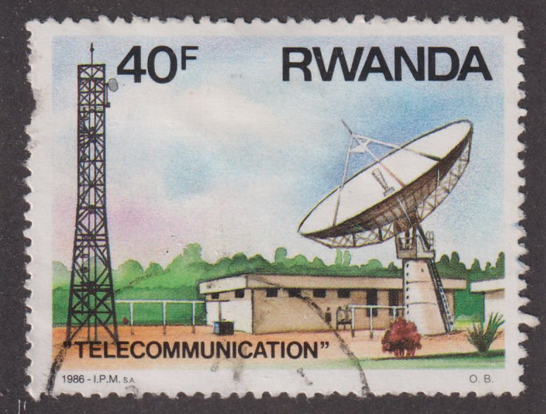 Rwanda 1245 Kigali Satellite Station 1986