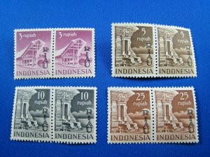 INDONESIA - RIAU ARCHIPELAGO  1954  -  SCOTT # 19-22  -  PAIRS  -  MNH     (Hi8)