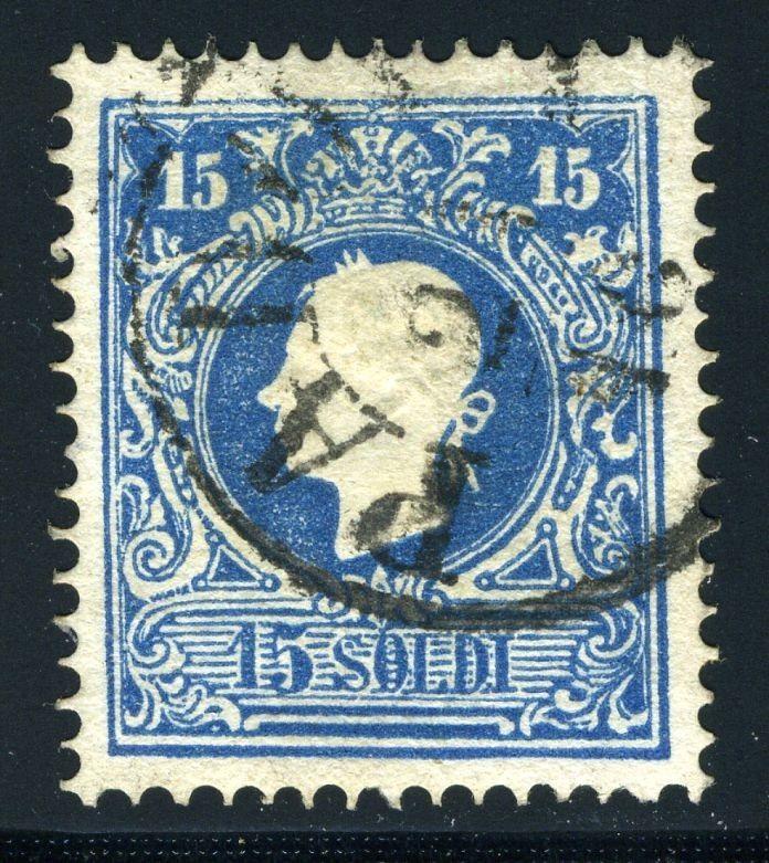 AUSTRIA ITALY LOMBARDY VENETIA SC#12 SASSONE #32 USED AS SHOWN