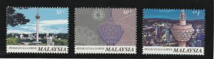 Malaysia 1996 Kuala Lumpur Towers PP SG#616-618