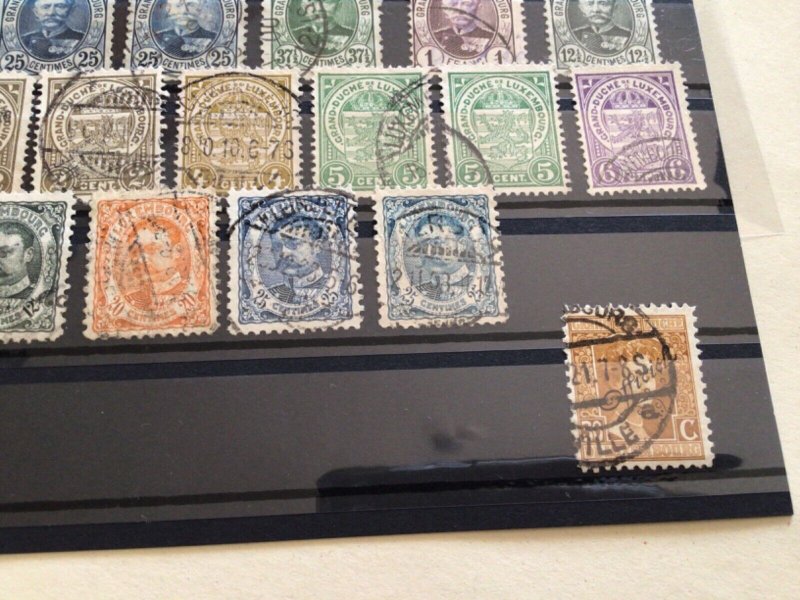 Luxembourg 1891 to 1906 used stamps A12805