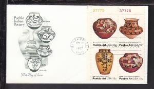 US 1709a Pueblo Pottery 1977 P/B Artmaster U/A FDC 