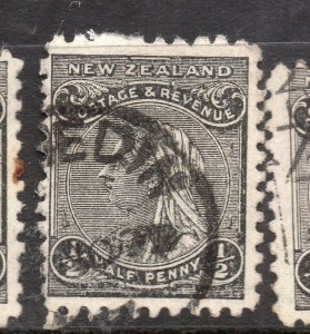 New Zealand 1895-1900 Sidefacer Early Issue Fine Used 1/2d. 270434