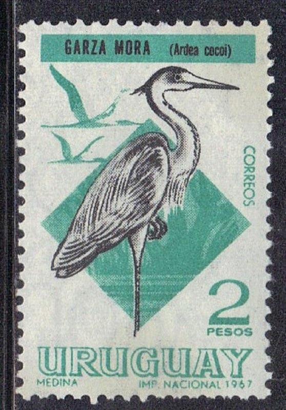 URUGUAY  SC# 752 MNH 1968-70 2p   HERON  SEE SCAN