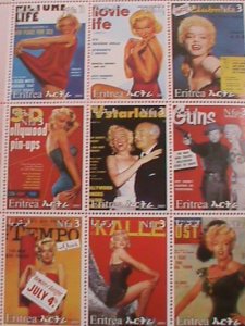 ERITREA STAMP-2003- MARILYN MONROE- COVER GIRL -MNH STAMP SHEET -RARE