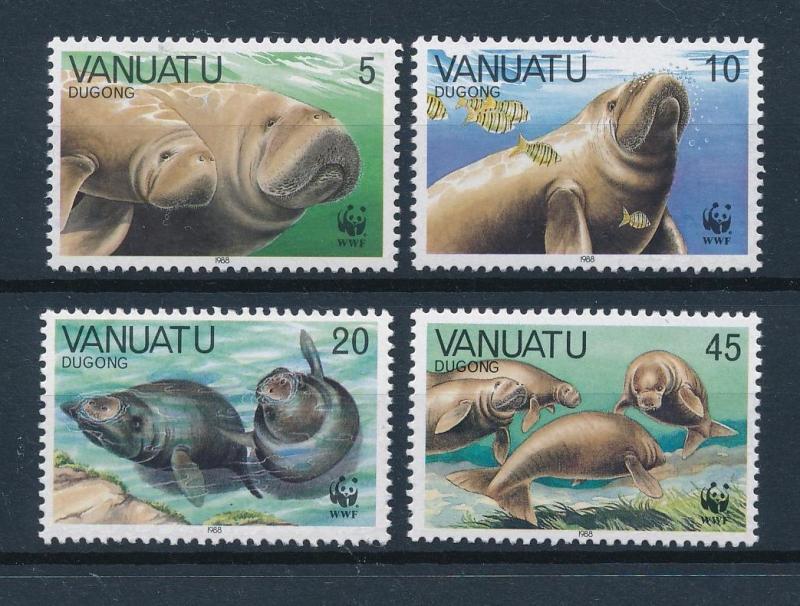 [53889] Vanuatu 1988 Marine life WWF Dugong MNH