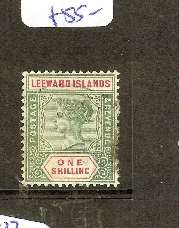 LEEWARD ISLANDS   (P1603B) QV 1/-  SG7  VFU