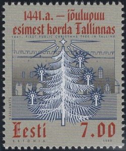 Estonia 1999 MNH Sc 384 7k 1441 Public Christmas tree Tallinn