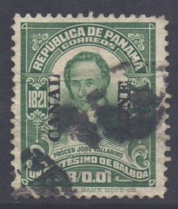 Panama Canal Zone Scott 60 - SG64, 1921 Vallarino 1c used