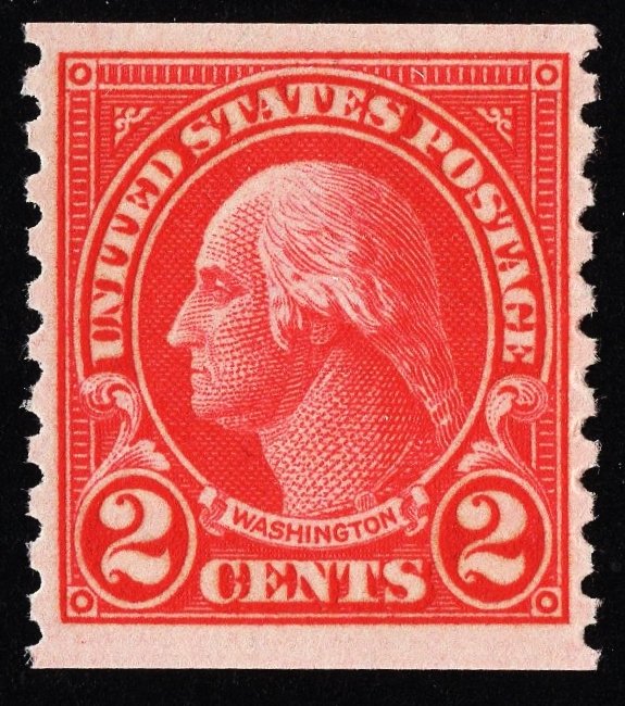 US 599 MNH VF 2 Cent Washington Carmine Type I