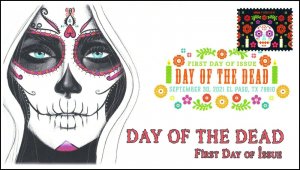 21-271, 2021, Day of the Dead, First Day Cover, Digital ColorPostmark, SC 5643,