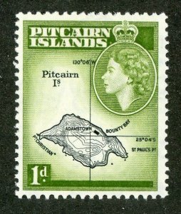 5945 BCX Pitcairn 1957 scott# 21 mlh* (offers welcome)