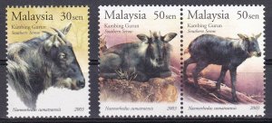 Malaysia, Fauna, Animals MNH / 2003