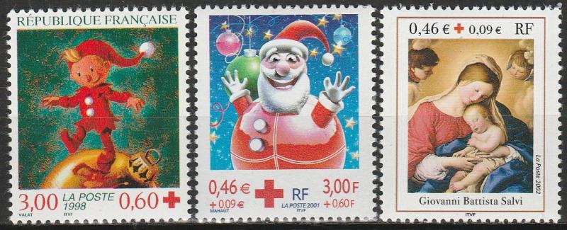 France #B690, B705, B706   MNH CV $4.20  (A12001)