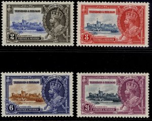 TRINIDAD & TOBAGO GV SG239-242, SILVER JUBILEE set, NH MINT. Cat £16.