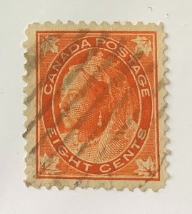 Canada 1897-98  Scott 72 used - 8c, Queen Victoria