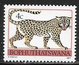 Bophuthatswana 1977 4c Leopard, mint never hinged, Scott #8