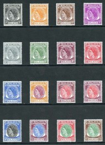 Malacca SG23/38 Set of 16 Fresh M/Mint