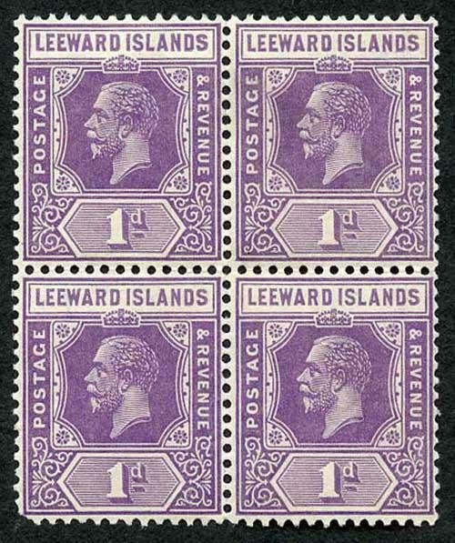 Leeward Is SG60 1d violet U/M Block (rounded corner)