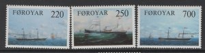 FAROE ISLANDS  90-92  MNH, SET