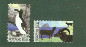 FAROE ISLANDS 573-4 MNH CV $10.00 BIN $6.00