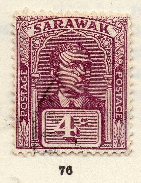 Sarawak 1928-29 Brooke Early Issue Fine Used 4c. 261304