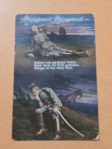 WWI Imperial German Soldiers Military Feldpost Postcard Fallen Comrade 1915