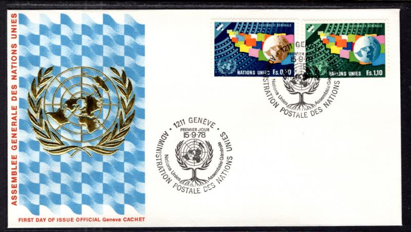 UN Geneva 79-80 General Assembly Geneva U/A FDC