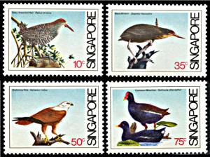 SINGAPORE SC#434-437 Coastal Birds (1984) MNH