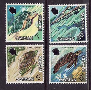 Cayman Is.-Sc#283-6- id9-unused NH set-Turtles-Marine Life-1971-