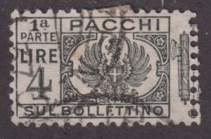 Italy Q34 Parcel Post Stamps - left side 1927