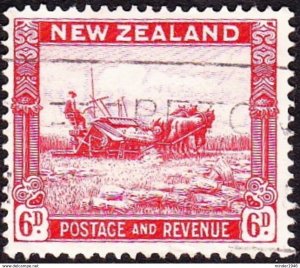NEW ZEALAND 1935 6d Ultramarine SG564 Used