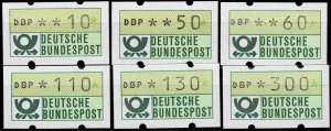 Germany 1981,Sc.#ATM MNH complete set, wending machine stamps